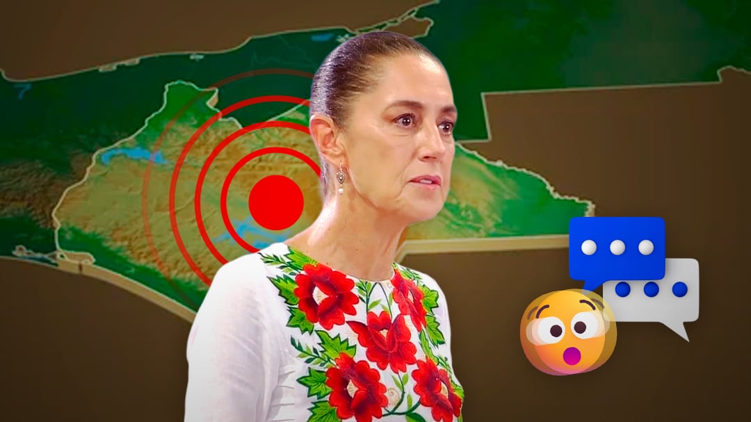 Doble sismo sacude Chiapas; Sheinbaum se entera durante la mañanera
