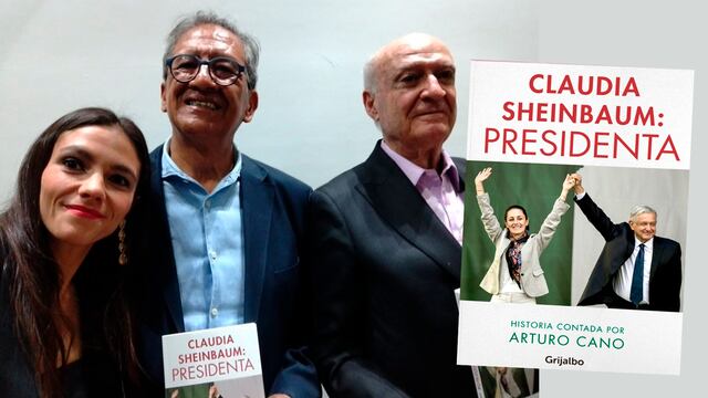 Renata Turrent, Arturo Cano y Luis Linares en la presentación del libro 'Claudia Sheinbaum: Presidenta'