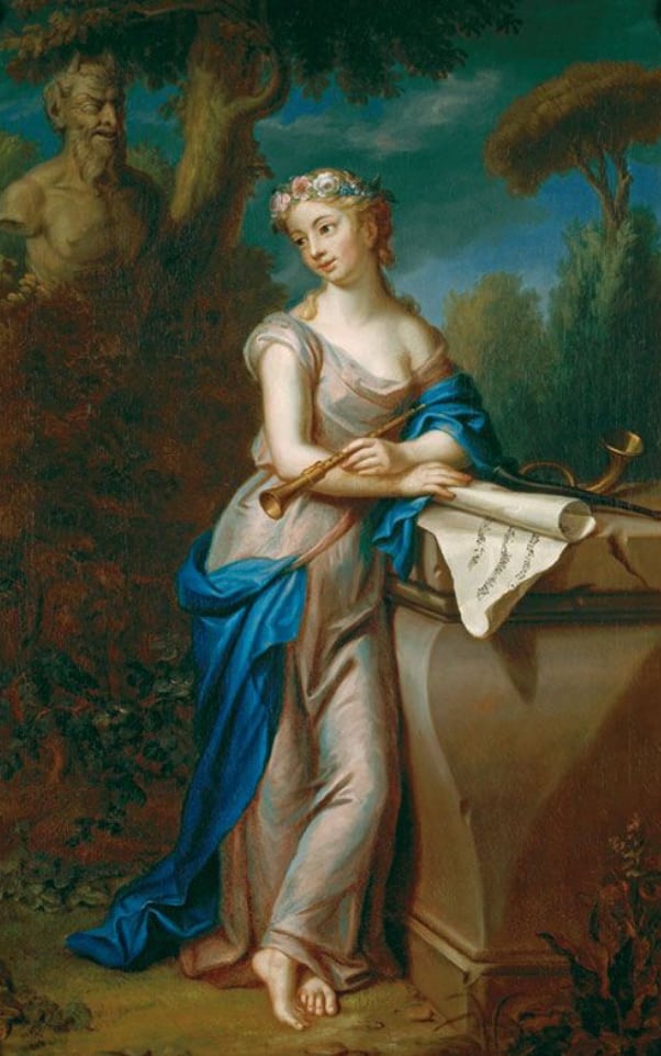 Euterpe, musa griega de la música.
