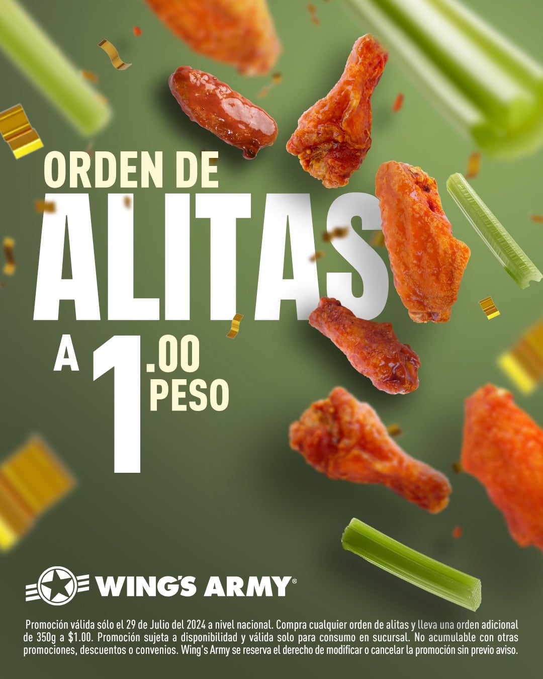 5 promociones de alitas hoy 29 de julio para disfrutar Día de la Alita