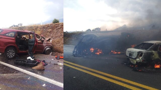 Accidente automovilístico en Amozoc-Perote deja 6 personas muertas