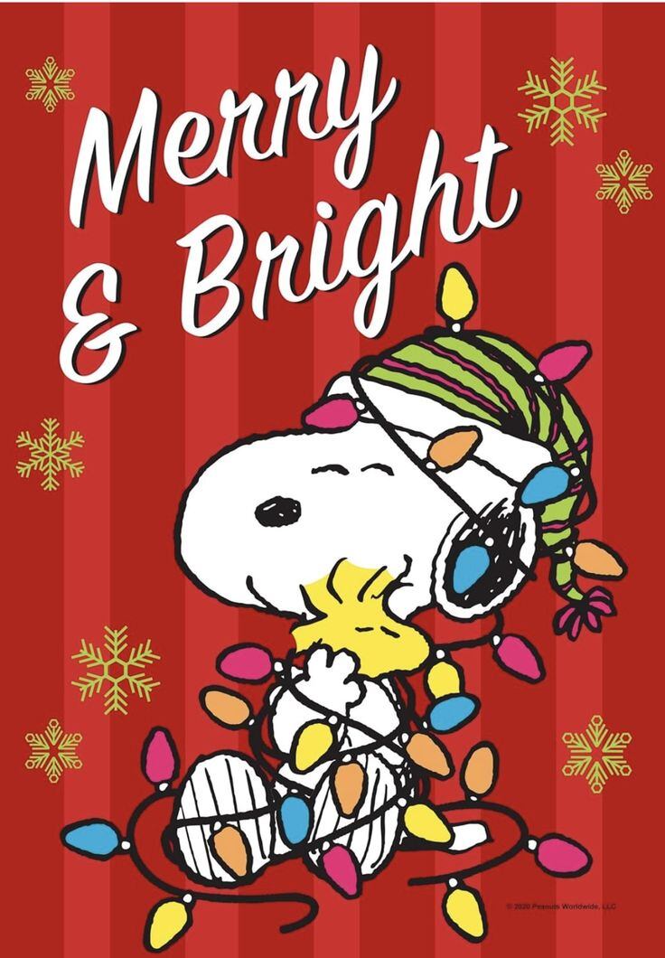 Tarjetas navideñas de Snoopy para regalar en Navidad