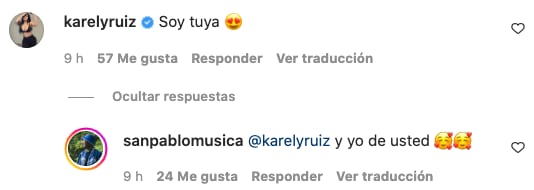 Comentarios de Karely Ruiz a Pablo Cantú