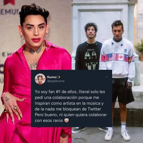 Kunno lo logró: Hasta Twenty One Pilots lo bloqueó