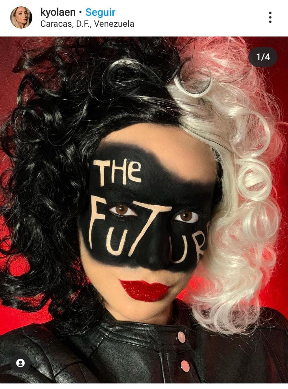 Cruella de Vil. Maquillaje