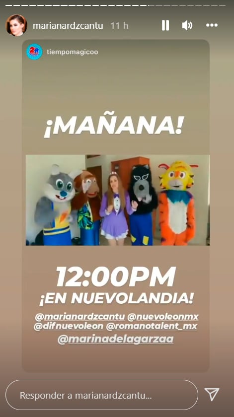 historia de Instagram de Mariana Rodríguez