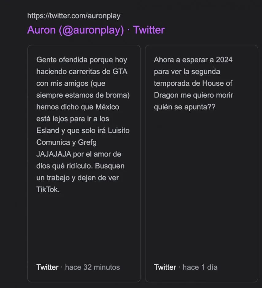 Auron y el Rubius se defienden de sus haters, pero borran los tuits