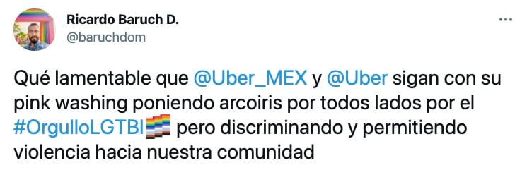 Uber transfóbico