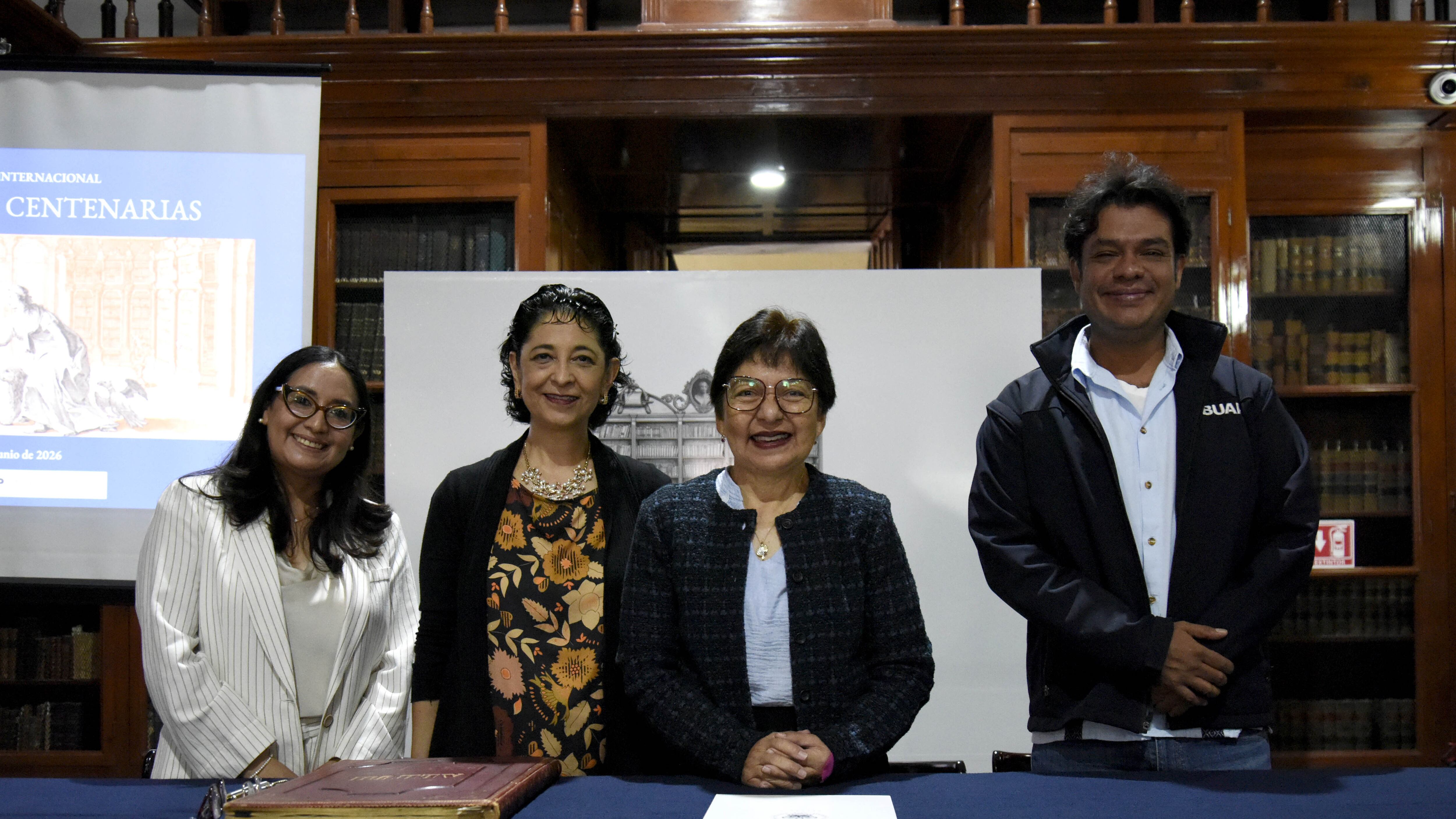 Lilia Cedillo inaugura el Coloquio Internacional Bibliotecas Centenarias