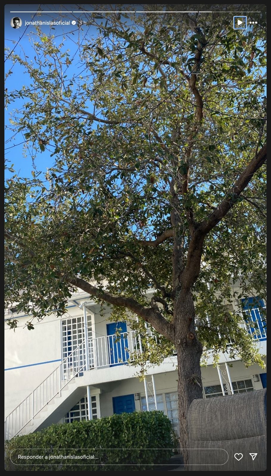 Historia de Jonathan Islas en Instagram