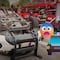 Patrulla de la Policía Auxiliar vuelca tras choque en Miguel Hidalgo; dos policías lesionados