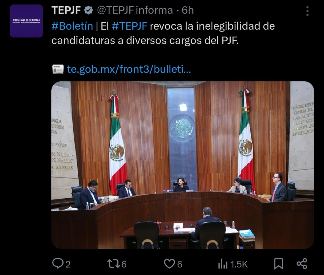 Elecciones del poder judicial 2025 TEPJF