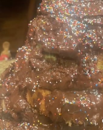 Encargó un pastel de chocolate