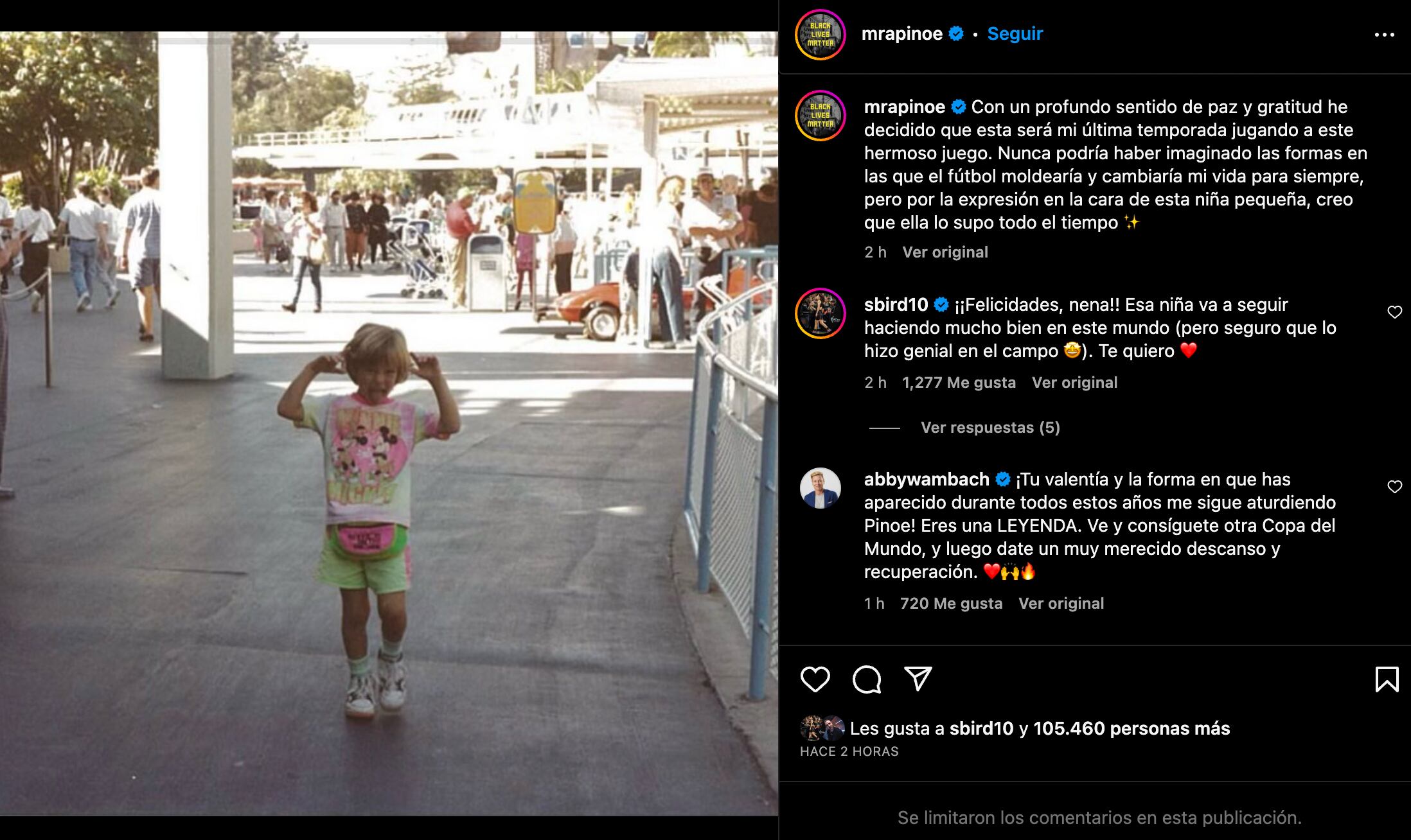 Megan Rapinoe anuncia su retiro