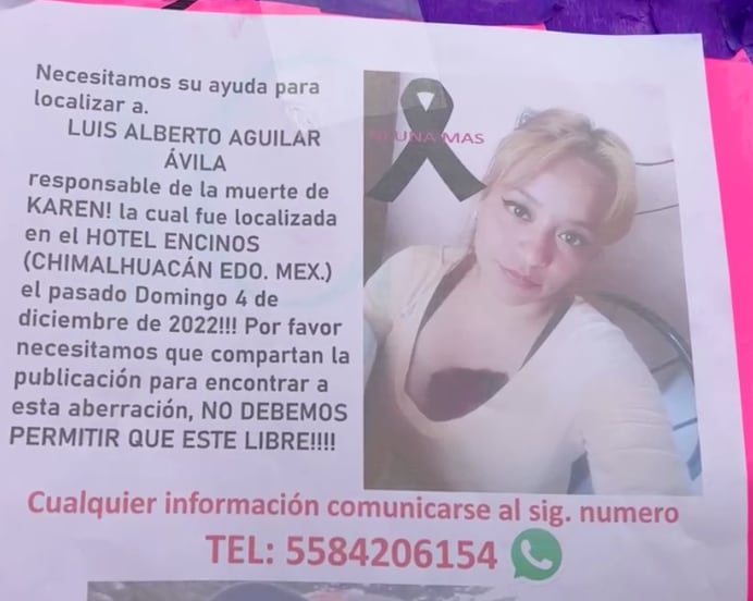 Piden Justicia por Karen, fue hallada calcinada en hotel de Chimalhuacán
