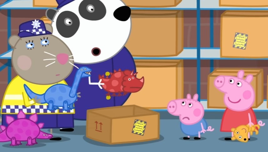 Peppa Pig conoce la estación de policías
