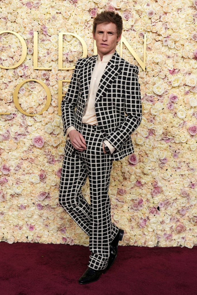 Eddie Redmayne llega a los Globos de Oro 2025.