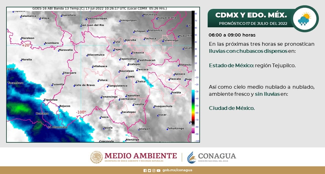 Lluvias en CDMX y Edomex por huracán Estelle