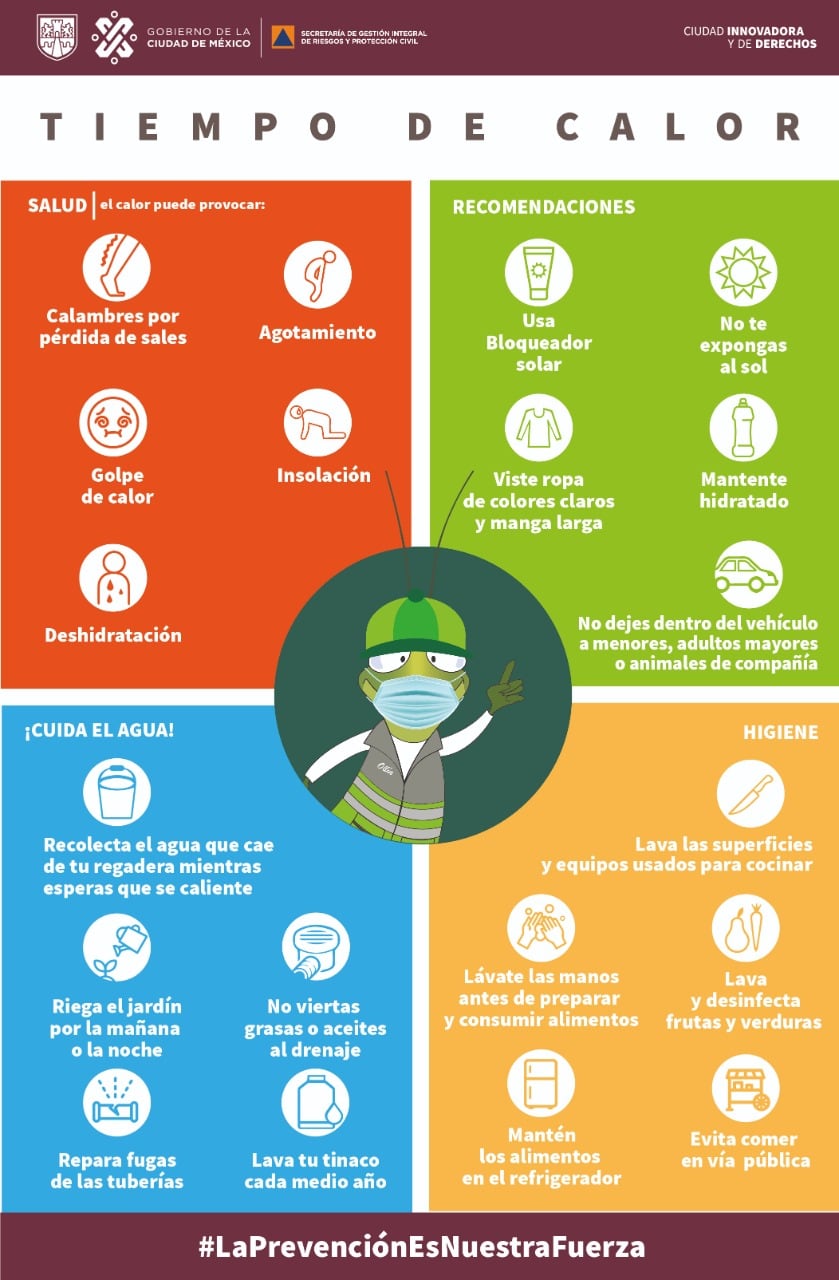 recomendaciones de la Secretaría de Gestión Integral de Riesgos y Protección Ciudadana/ Twitter