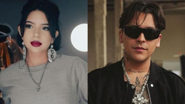 Ángela Aguilar y Christian Nodal posan como esposos en los Latin Grammy.