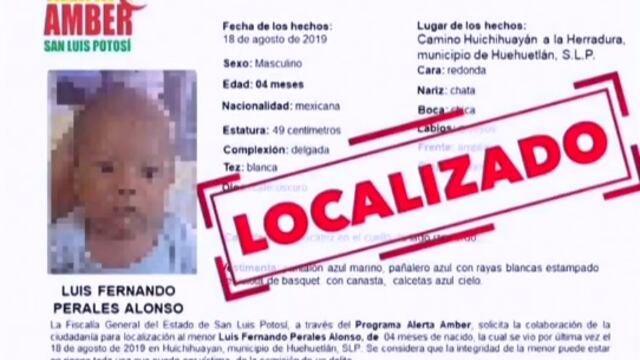 Localizan a bebé robado