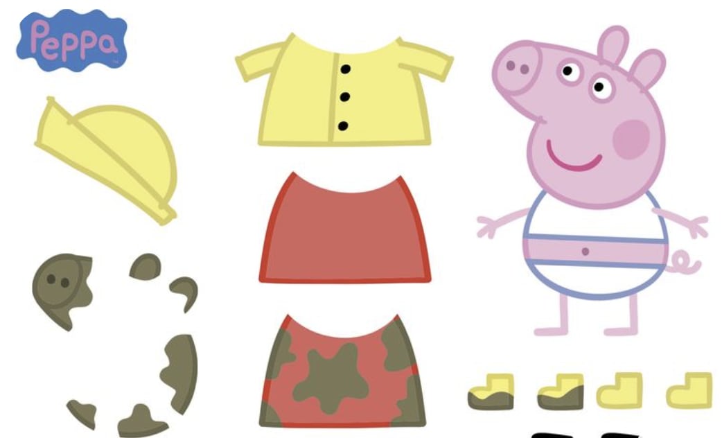 Peppa Pig para armar en días de lluvia