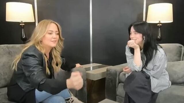 Andrea Legarreta y Billie Eilish