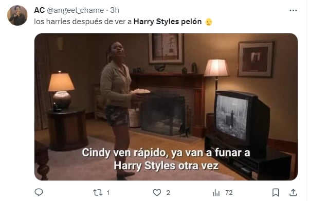 Memes por Harry Styles pelón
