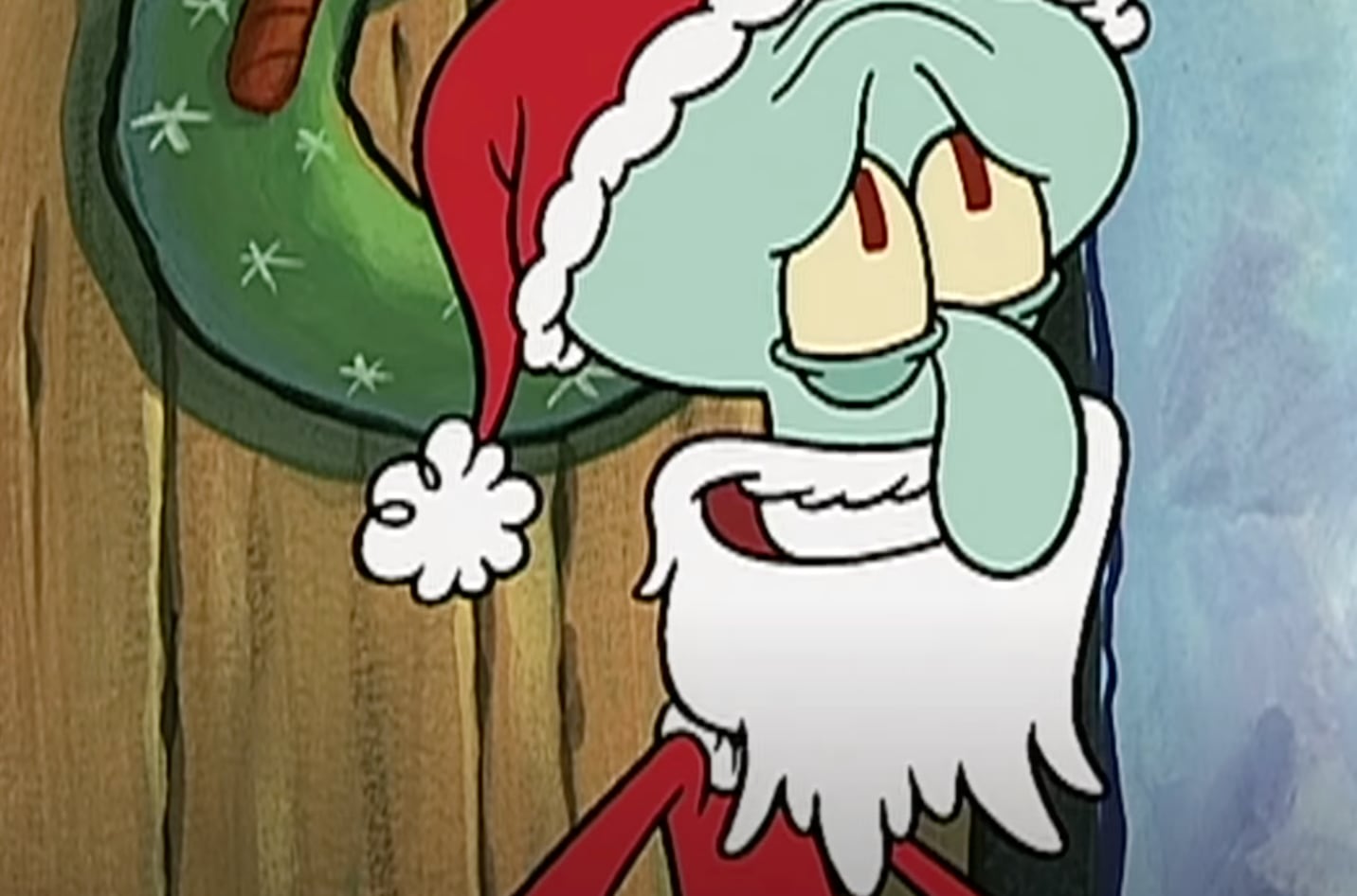 Bob Esponja celebra la Navidad