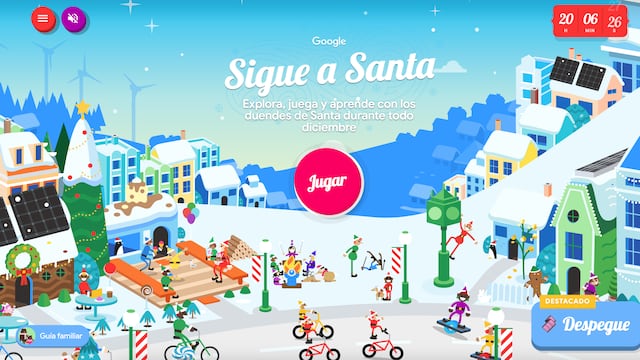 Santa Claus Tracker te permite ver la ruta en vivo de Papá Noel para saber cuándo llega a México