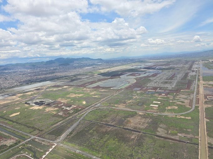 Fotos de la sede del NAICM en Texcoco de Rodrigo Pacheco
