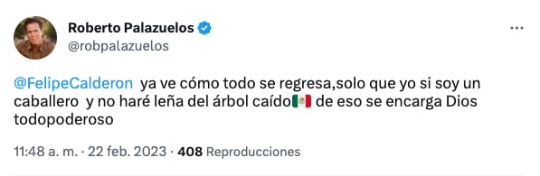 Roberto Palazuelos se burla de Felipe Calderón