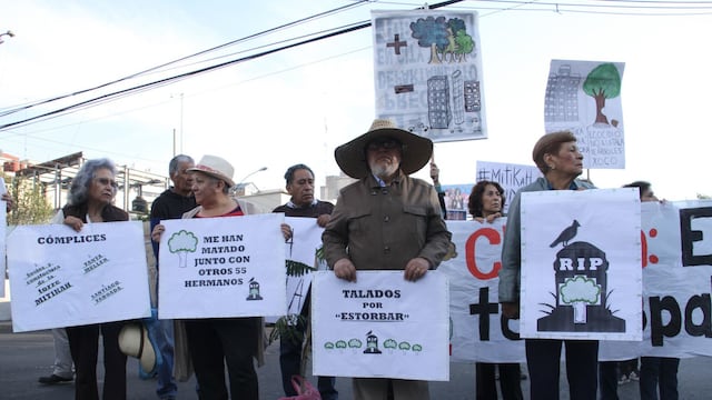 Protesta de vecinos por contrucción de torre Mitikah