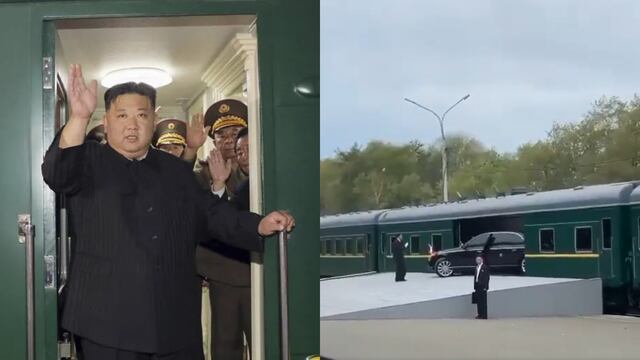 Kim Jong Un se estaciona en el tren blindado que usó para visitar a Vladimir Putin en Rusia