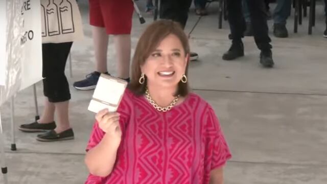 Xóchitl Gálvez votó en las Elecciones 2024 México después de casi dos horas