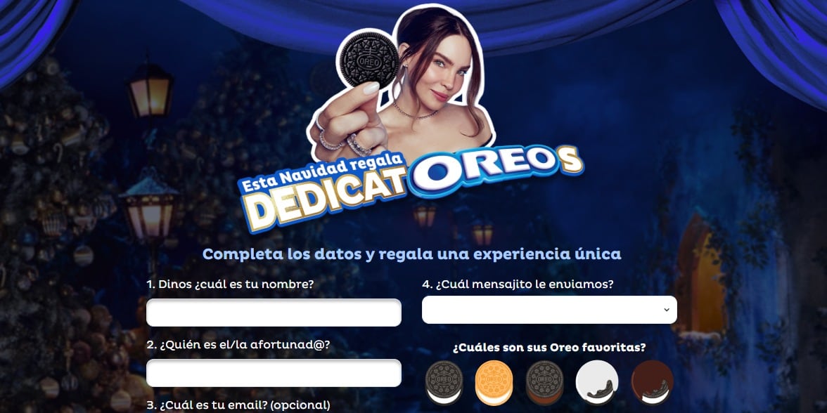 Navidad Oreo 2024: Así puedes dedicar un mensaje con Belinda