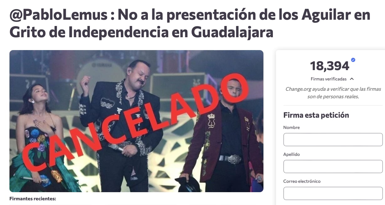 Se proponen arruinar concierto de Los Aguilar en Guadalajara, Jalisco