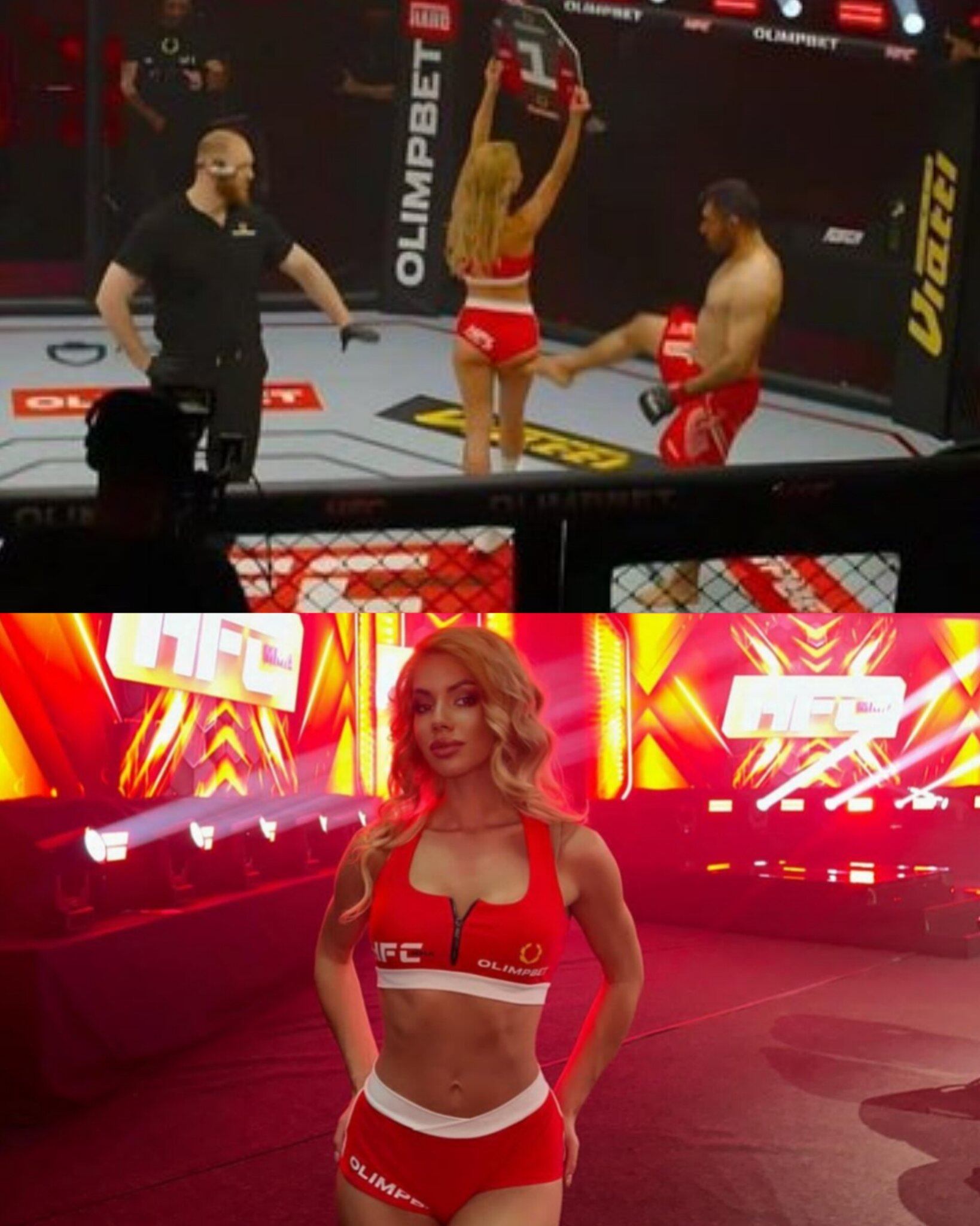 Chica del ring que fue agredida