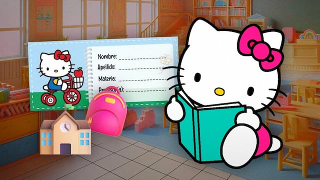 Etiquetas escolares de Hello Kitty para imprimir: 5 bonitas plantillas para el regreso a clases 2024
