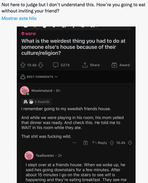 En Suecia no dan de comer a sus invitados y usuarios no lo pueden creer