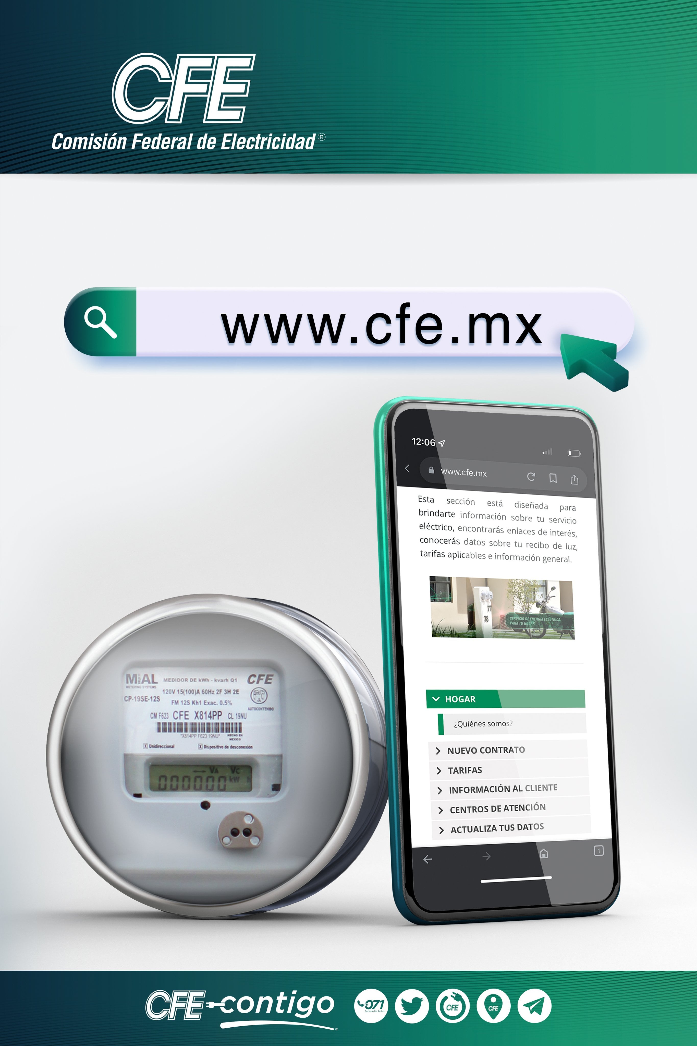 App de CFE/ Fotografía tomada de X