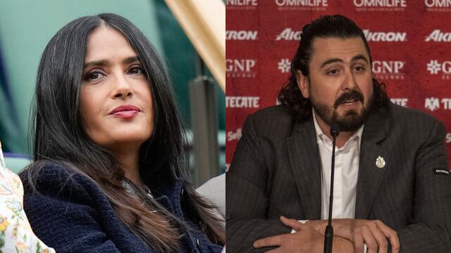 Salma Hayek y Amaury Vergara