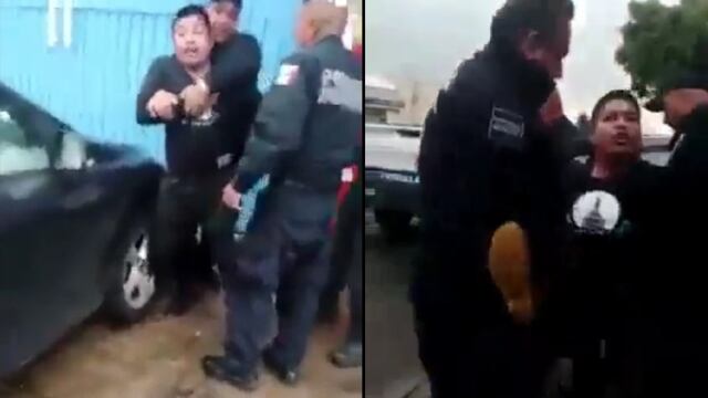 VIDEO: Policías de Cuautitlán Izcalli detienen y agreden a un hombre por no cederles el lugar en una rosticería