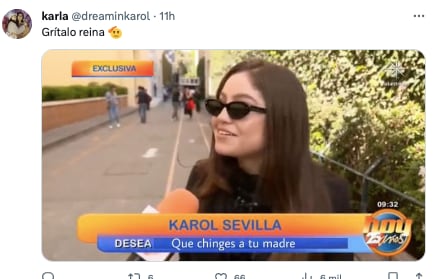 Karol Sevilla reacciona a noviazgo de Emilio Osorio