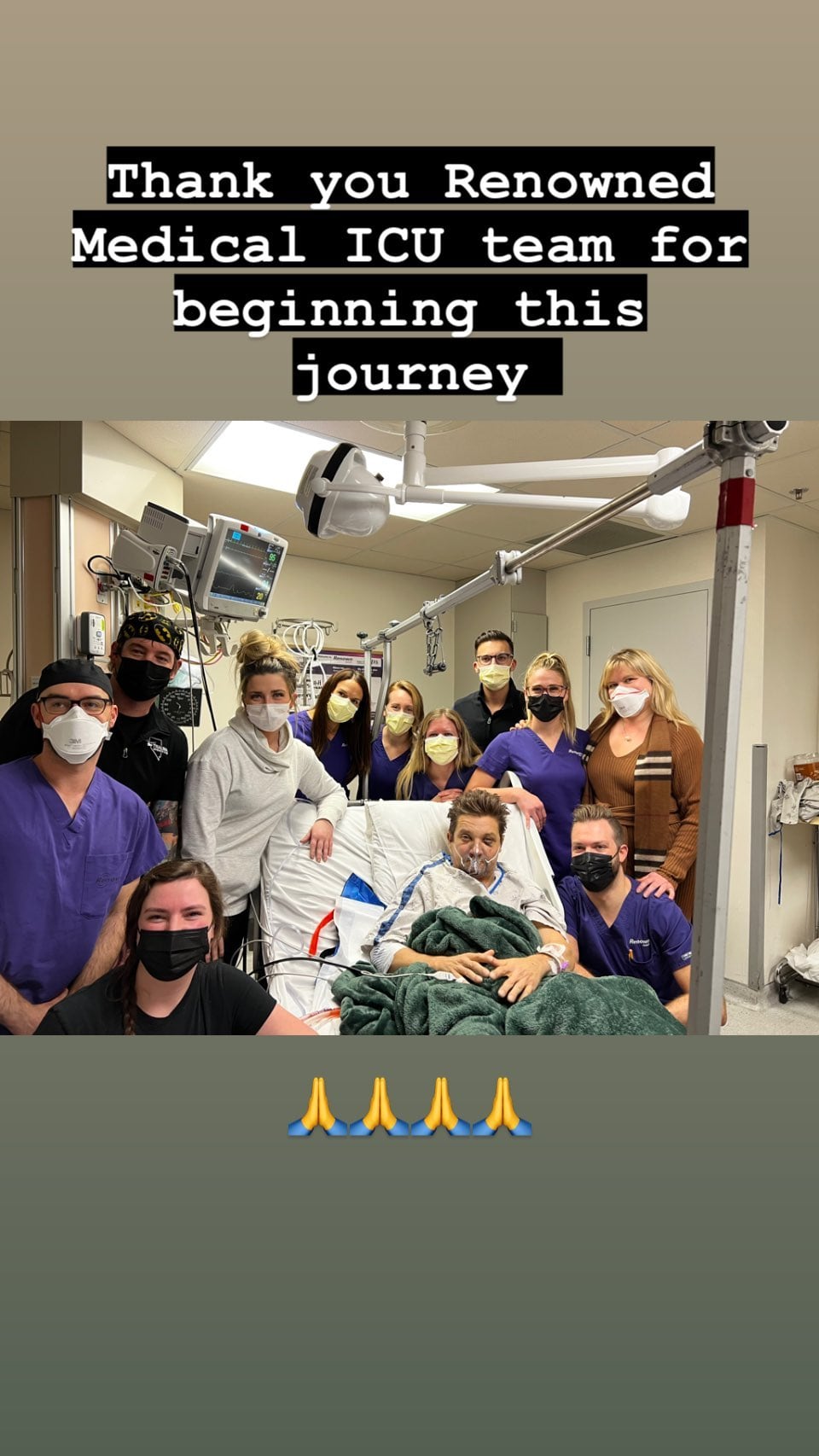 Jeremy Renner cumple años en el hospital tras brutal accidente