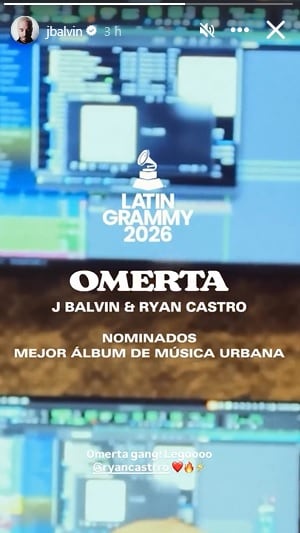 J Balvin celebra su regreso a los Latin Grammy.