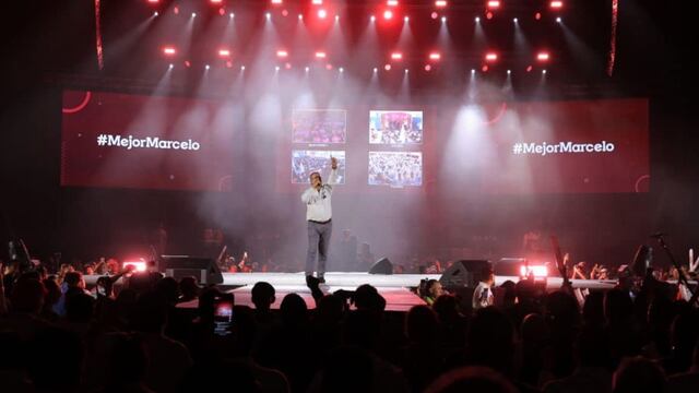Marcelo Ebrard en Arena Ciudad de México/Facebook