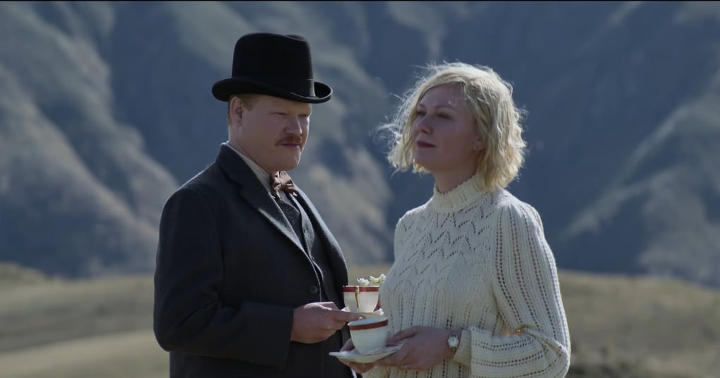 Películas Netflix: Kirsten Dunst y Jesse Plemons en 'El poder del perro'.
