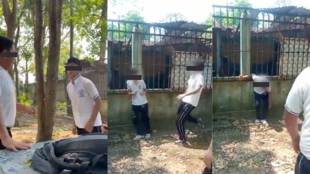 Pelea entre alumnos de escuela en Chiapas