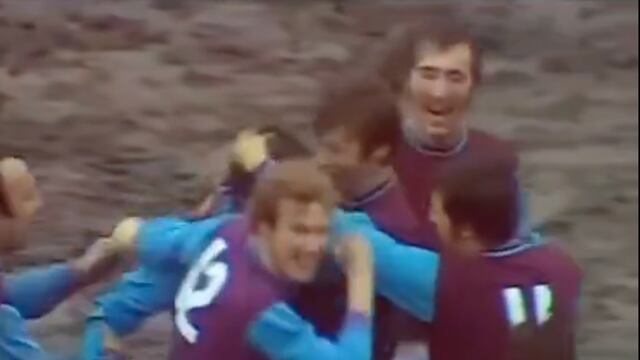 Partido del Manchester City vs West Ham en los setentas